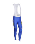Cycling long bib trousers - LTD EYES 2013 SMR - blue/yellow
