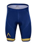 Cycling shorts without bib - AQUA BLUE 2018 - gold/blue
