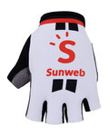 Cycling fingerless gloves - SUNWEB 2018 - red/white
