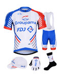 BONAVELO jersey-bibshorts-gloves-socks-hat - GROUPAMA FDJ 2019 - white/blue/red
