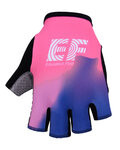 BONAVELO Cycling fingerless gloves - EDUCATION FIRST 2019 - blue/pink