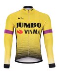 BONAVELO Cycling winter long sleeve jersey - JUMBO-VISMA 2019 WNT - black/green