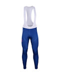 BONAVELO Cycling long bib trousers - QUICKSTEP 2019 WNT - blue