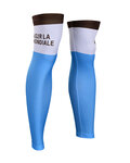 BONAVELO Cycling leg warmers - AG2R - white/blue/brown