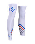 BONAVELO Cycling leg warmers - GROUPAMA FDJ - white