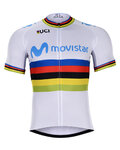 BONAVELO Cycling short sleeve jersey - MOVISTAR UCI 2019 - white
