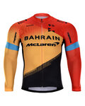 BONAVELO Cycling winter long sleeve jersey - BAHRAIN MCL. '20 WNT - black/red/yellow