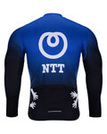 BONAVELO Cycling summer long sleeve jersey - NTT 2020 SUMMER - black/blue
