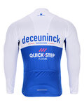 BONAVELO Cycling winter long sleeve jersey - QUICKSTEP 2020 WNT - blue/white