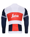 BONAVELO Cycling winter long sleeve jersey - TREK 2020 WINTER - white/red/blue