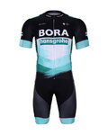 BONAVELO Cycling short sleeve jersey and shorts - BORA 2020 - black/green/white
