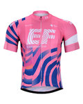 BONAVELO Cycling short sleeve jersey - EDUCATION FIRST 2020 - blue/pink