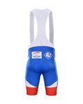 BONAVELO Cycling bib shorts - GROUPAMA FDJ 2020 - red/white/blue