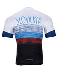 BONAVELO Cycling short sleeve jersey - SLOVAKIA - white/red/blue/black
