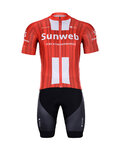BONAVELO Cycling short sleeve jersey and shorts - SUNWEB 2020 - black/red