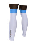 BONAVELO Cycling leg warmers - AG2R 2020 - brown/white/blue