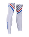 BONAVELO Cycling leg warmers - GROUPAMA FDJ 2020 - white