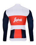 BONAVELO Cycling winter long sleeve jersey - TREK 2021 WINTER - blue/white/red