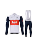 BONAVELO Cycling winter set - TREK 2021 WINTER - red/blue/white