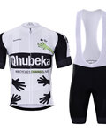 BONAVELO Cycling short sleeve jersey and shorts - QHUBEKA ASSOS 2021 - light green/white