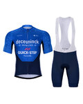 BONAVELO Cycling short sleeve jersey and shorts - QUICKSTEP 2021 - white/blue