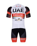 BONAVELO Cycling short sleeve jersey and shorts - UAE 2021 - white/black