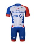 BONAVELO Cycling short sleeve jersey and shorts - GROUPAMA FDJ 2022 - blue/white/red