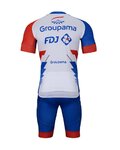 BONAVELO Cycling short sleeve jersey and shorts - GROUPAMA FDJ 2022 - blue/white/red