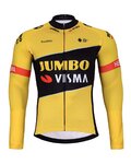 BONAVELO Cycling winter long sleeve jersey - JUMBO-VISMA 2025 WNT - yellow/black