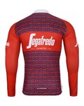 BONAVELO Cycling winter long sleeve jersey - TREK 2024 WINTER - white/red/blue