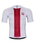 BONAVELO Cycling short sleeve jersey - POLAND I. - white/red