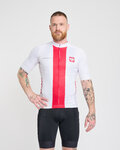 BONAVELO Cycling short sleeve jersey - POLAND I. - white/red