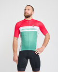 BONAVELO Cycling short sleeve jersey - HUNGARY - white/red/green