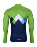 BONAVELO Cycling winter set - SLOVENIA WINTER - green/black/blue