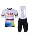 BONAVELO Cycling short sleeve jersey and shorts - TOTAL ENERGIES 2024 - black/yellow/white/blue