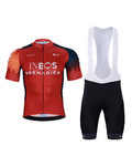 BONAVELO Cycling short sleeve jersey and shorts - INEOS GRENADIERS '25 - red/black