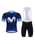 BONAVELO Cycling short sleeve jersey and shorts - MOVISTAR 2024 - blue/black