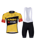 BONAVELO Cycling short sleeve jersey and shorts - JUMBO-VISMA 2023 - yellow/black