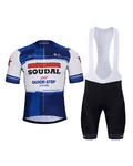 BONAVELO Cycling short sleeve jersey and shorts - SOUDAL QUICK-STEP 24 - white/black/blue