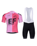 BONAVELO Cycling short sleeve jersey and shorts - EDUCATION-EASYPOST24 - black/pink