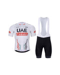 BONAVELO Cycling short sleeve jersey and shorts - UAE 2024 - black/white