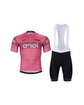 BONAVELO Cycling short sleeve jersey and shorts - GIRO D´ITALIA - black/pink