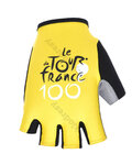 Cycling fingerless gloves - TOUR DE FRANCE - yellow
