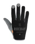 ROCDAY Cycling long-finger gloves - ELEMENTS - grey/black