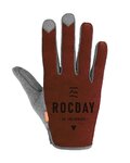 ROCDAY Cycling long-finger gloves - ELEMENTS - red/grey