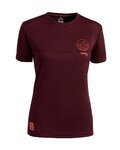 ROCDAY Cycling short sleeve jersey - WOODY LADY - bordeaux