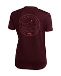 ROCDAY Cycling short sleeve jersey - WOODY LADY - bordeaux
