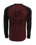 ROCDAY Cycling summer long sleeve jersey - STAGE - red/black