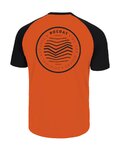 ROCDAY Cycling short sleeve jersey - GRAVEL - black/orange