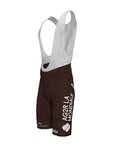 ROSTI Cycling bib shorts - AG2R 2020 - brown